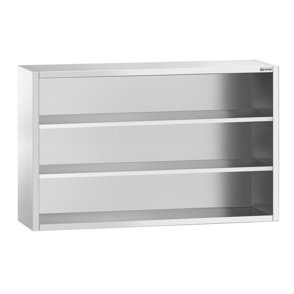 Edelstahl Wandhängeschrank PREMIUM - 1800x400mm - ohne Schiebetür - 1000mm hoch