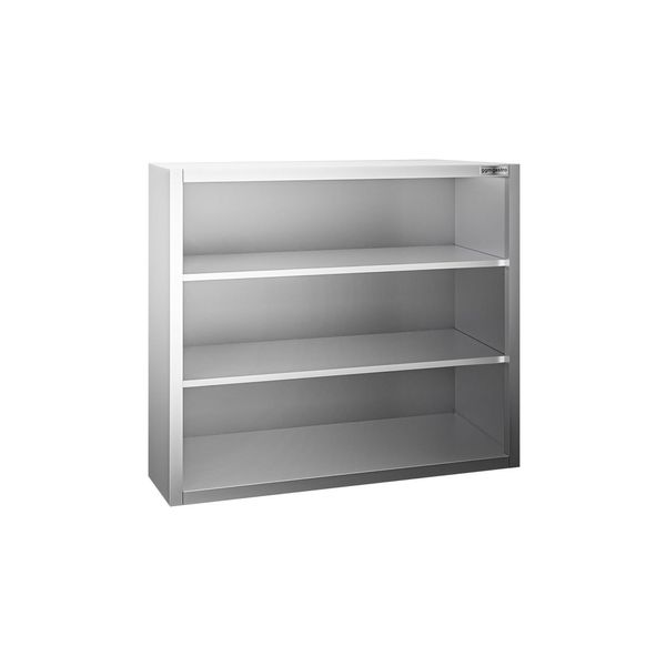 Edelstahl Wandhängeschrank PREMIUM - 800x400mm - ohne Schiebetür - 1000mm hoch