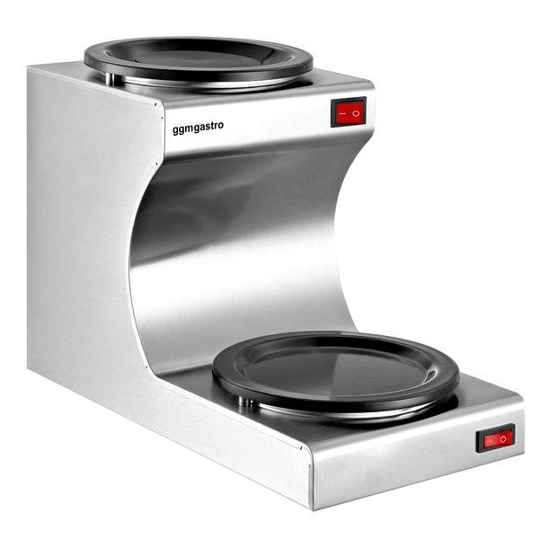 Warmhalteplatte - 160 Watt - für 2 Kaffee- oder Teekannen je Ø 174mm