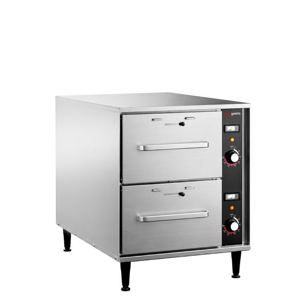 Warmhalteschrank für Speisen - mit 2 Schubladen - separate  Temperaturregelung