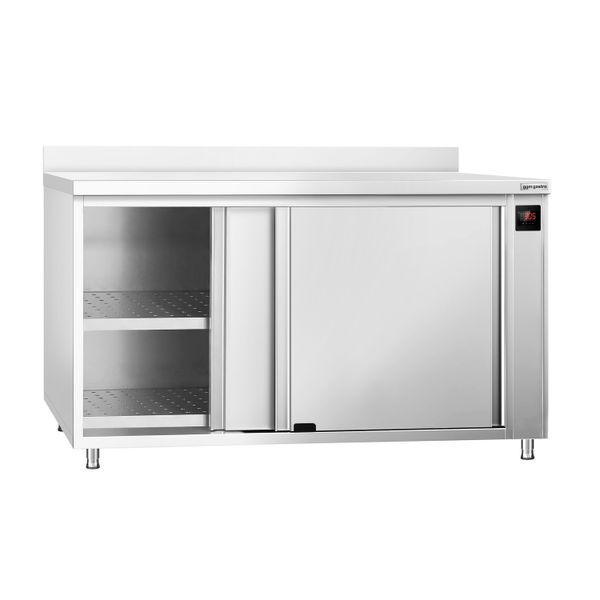 Wärmeschrank PREMIUM - 1600x600mm - mit Aufkantung & Schiebetüren - Digital