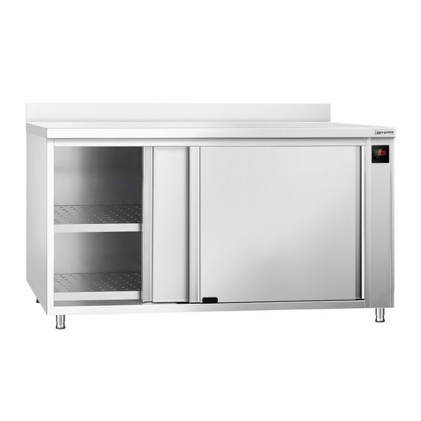 Wärmeschrank PREMIUM - 1800x600mm - mit Aufkantung & Schiebetüren - Digital