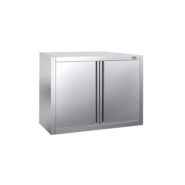 Edelstahl Wandhängeschrank PREMIUM - 800x400mm - mit Flügeltür - 650mm hoch