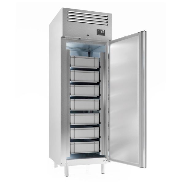 Fischkühlschrank Edelstahl Premium PLUS - EN 600x400- 560 Liter - mit 1 Tür