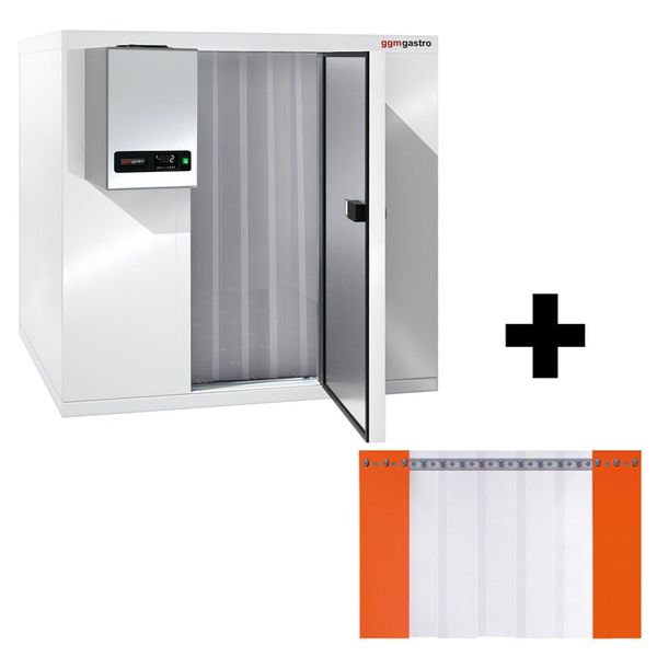 Tiefkühlzelle - 1200x1200mm - 1,6m³ - inkl. Tiefkühlaggregat & Lamellen