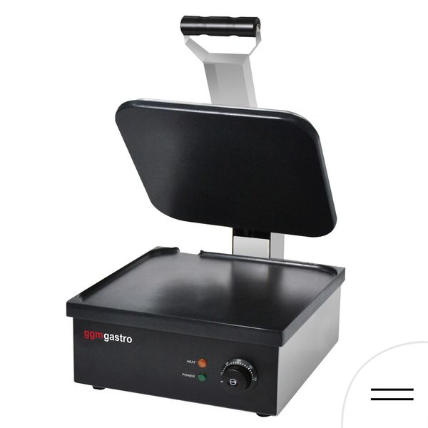 Kontaktgrill / Hamburger Grill - 2,2 kW - oben & unten Glatt - Grillfläche: 350x330mm