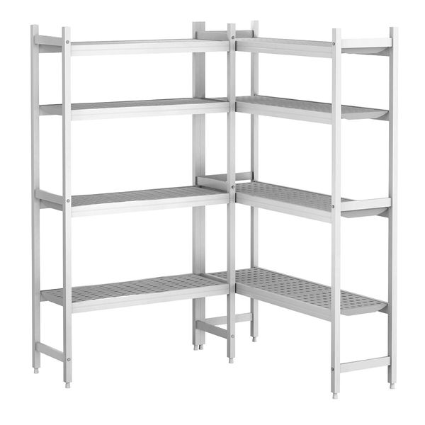 Regalset Aluminium - L-Form - Bautiefe: 360mm - Tragkraft: 600 kg