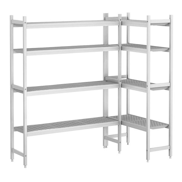 Regalset Aluminium - L-Form - Bautiefe: 360mm - Tragkraft: 600 kg
