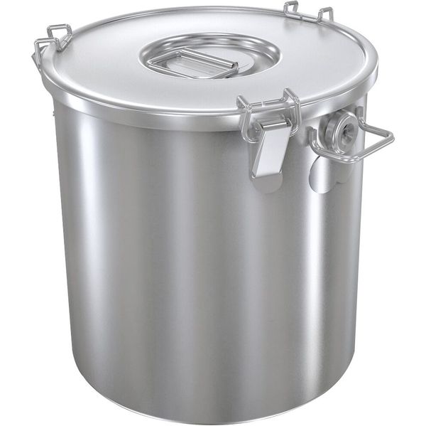 Speisebehälter mit Deckel - Edelstahl - Ø 400mm - 50 Liter