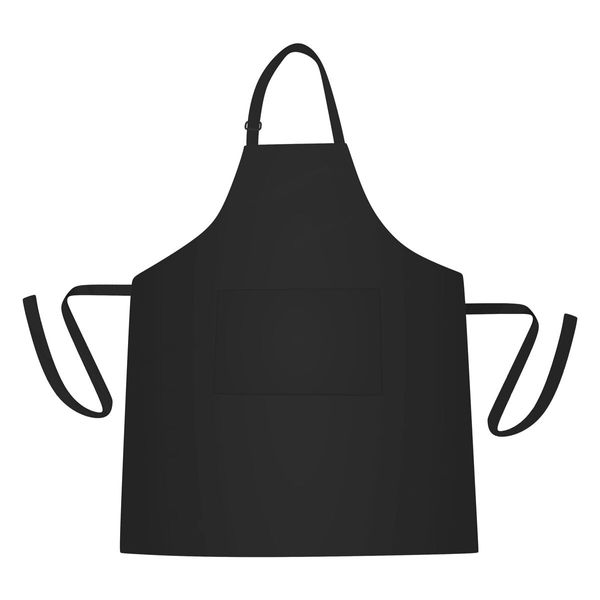 (5 Stück) Latzschürze - Schwarz - BxH: 670x840mm