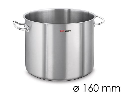 Nacht rukken mosterd Jumbo soeppan - Ø 160 mm - hoogte 160 mm | Kookpan groot | Roestvrijstalen  pan | Jumbo pan | GGM Gastro
