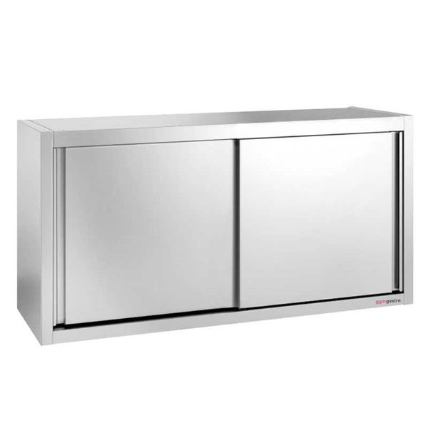 Wall Cabinet 1 2 M With Sliding Door 0 8 Height Ggm Gastro - Sliding Door Cabinet Wall Mount