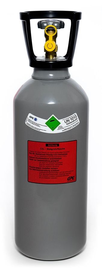 Botella CO2, botella de gas - 2,0 kg 