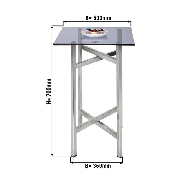 Table d'appoint/table basse - pliable - 50 x 70 cm