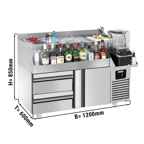 Bar Beverage Cooling Table 1 2 X 0 6, C&H Shelving