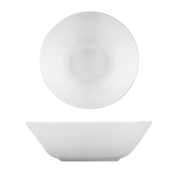 مساء الأعلى بزوغ الفجر  PERA alb - castron pentru salată - Ø 14 cm (24 bucăți) | GGM Gastro