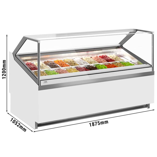 Vetrina Gelato - 1910 mm - con illuminazione a LED - per 20x 5l