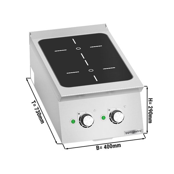 Cocina de inducción - con 2 fuegos (7 kW)