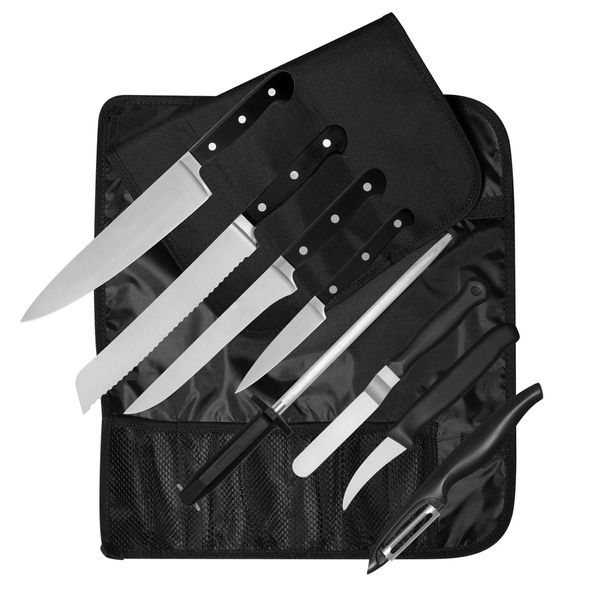 Set di coltelli Classic con borsa a rotolo - 8 pezzi