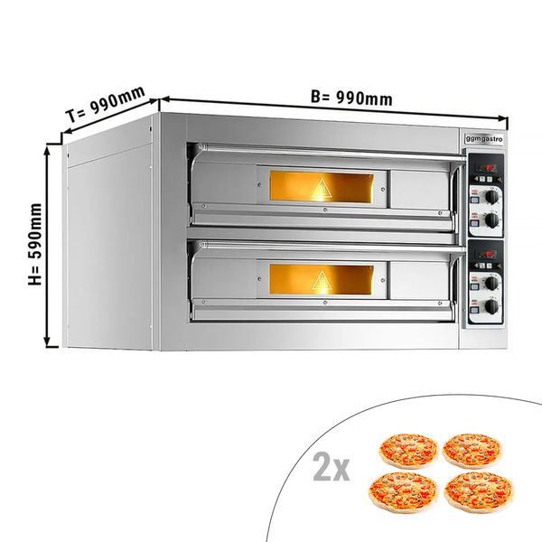 Four à pizza électrique - 4+4x 33cm - Manuel