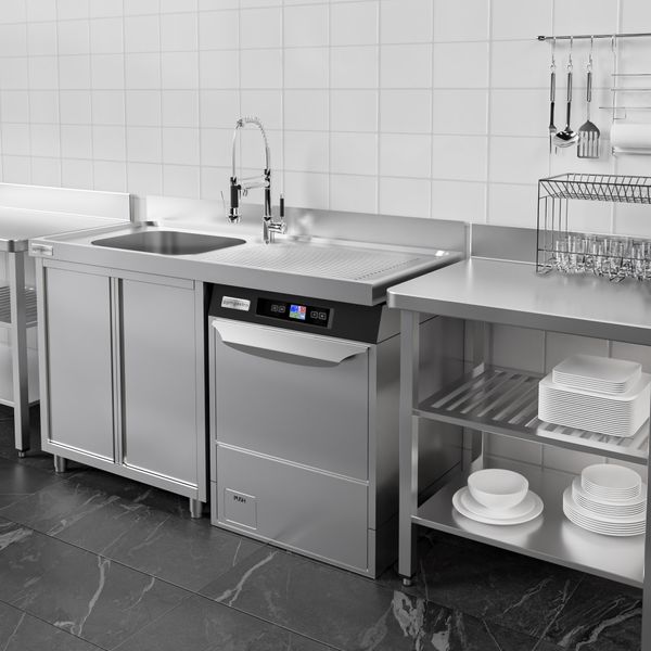 Fragua Descripción lechuga Mueble fregadero con espacio para lavavajillas de acero Inox. - 1,4 m - 1  fregadero a la izquierda A 60 x P 50 x A 30 cm | GGM Gastro