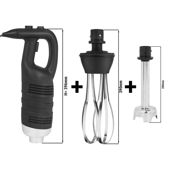 Hand Blender SET with 200mm Blending Stick 850 Watt GGM Gastro