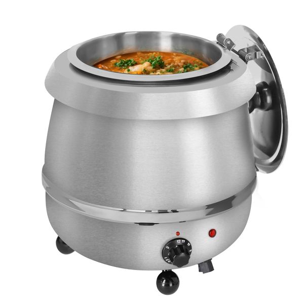 Calentador de sopa - 9 litros - acero inoxidable