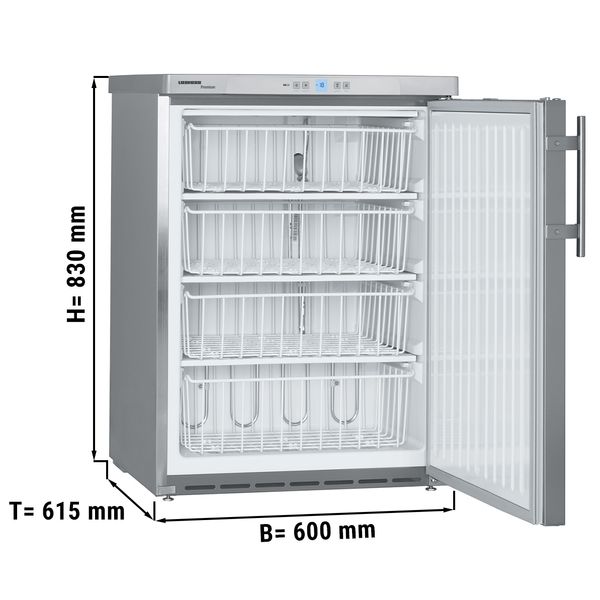 Congelador bajo encimera LIEBHERR - 0,6 x 0,61 m - con 1 puerta - 143  litros (brutos)