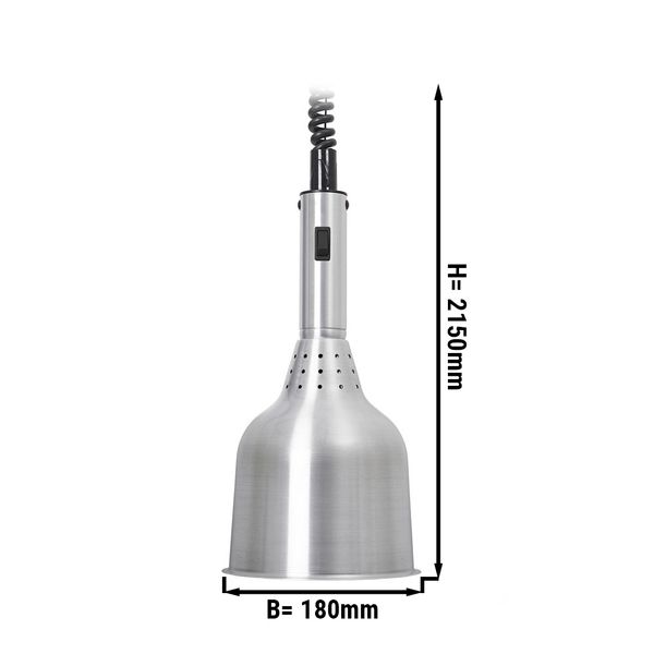Lampada riscaldante - Ø 180 mm - alluminio