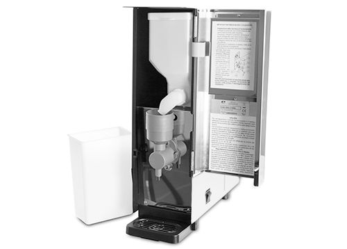 Heißgetränkeautomat für Trinkschokolade (Instantpulver) - weiß