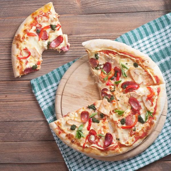Plato para pizza con ranura para jugos - Ø 38 cm, Tablero de pizza, Plato  de madera