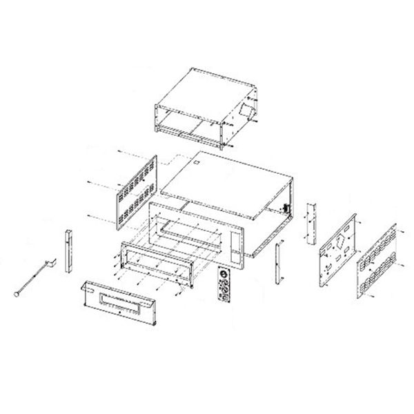 Four à pizza électrique 6 + 6 x 35 cm (largeur) - 18kW - 400V