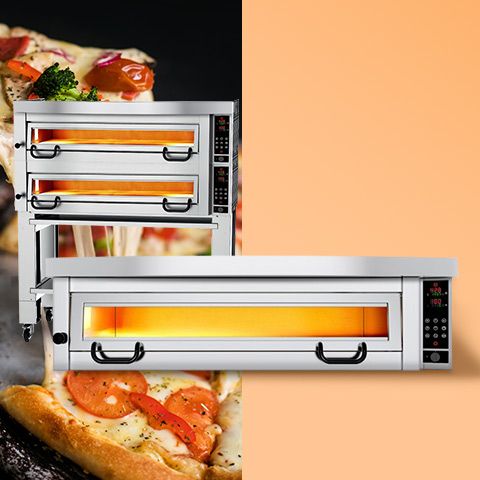 Forno elettrico per pizza Power - 9+9x 34cm - Digitale - incl. Cappa &  Supporto base